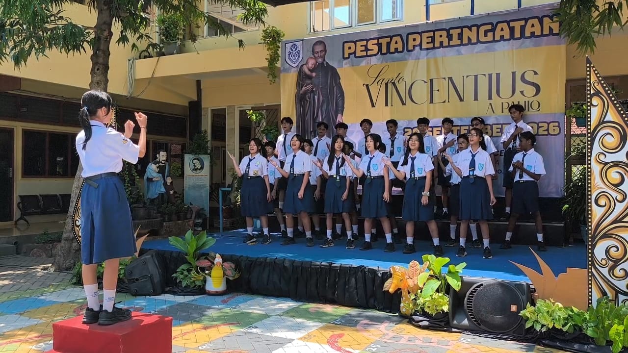 Menghidupkan Semangat Ekologis: Keseruan Perayaan Vincentius Day 2026  di SMPK St Vincentius Surabaya
